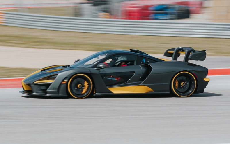 Black and Yellow McLaren Senna Wallpaper