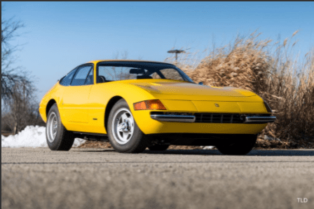 Yellow Ferrari 365 GTB Wallpaper