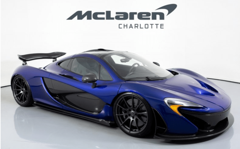 Photo of a Blue Mclaren P1