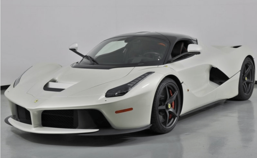 Photo of a White Ferrari LaFerrari