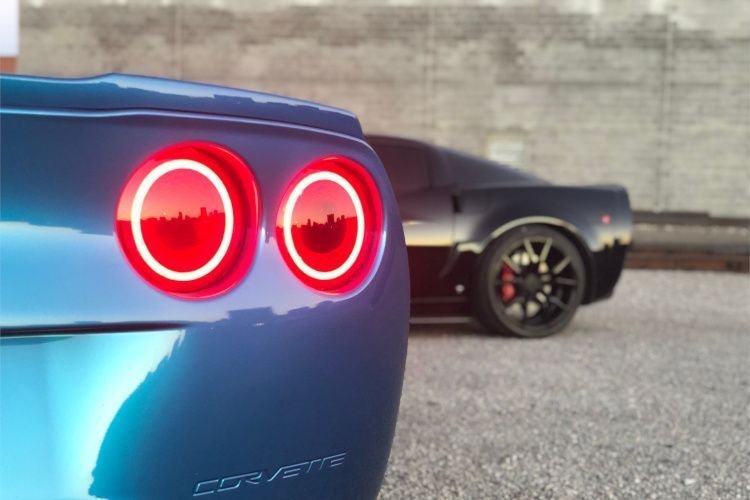HD Image of Corvette Tail Lights