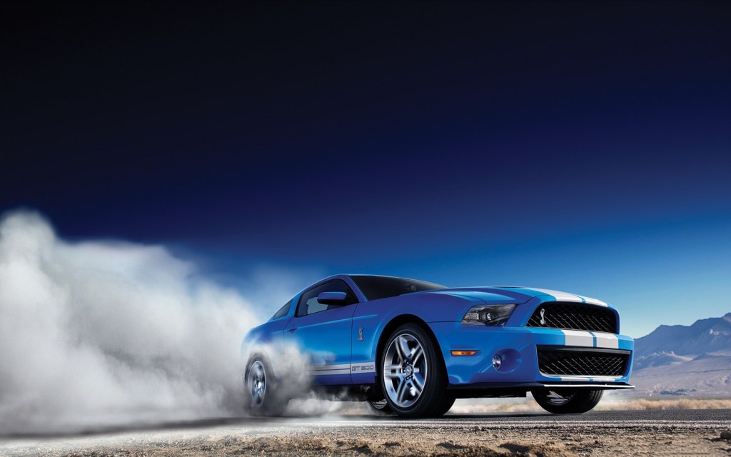 HD Image of Ford Mustang Burnout