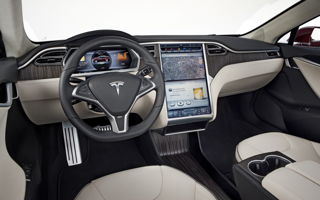 Photo of a Tesla Model S Interior